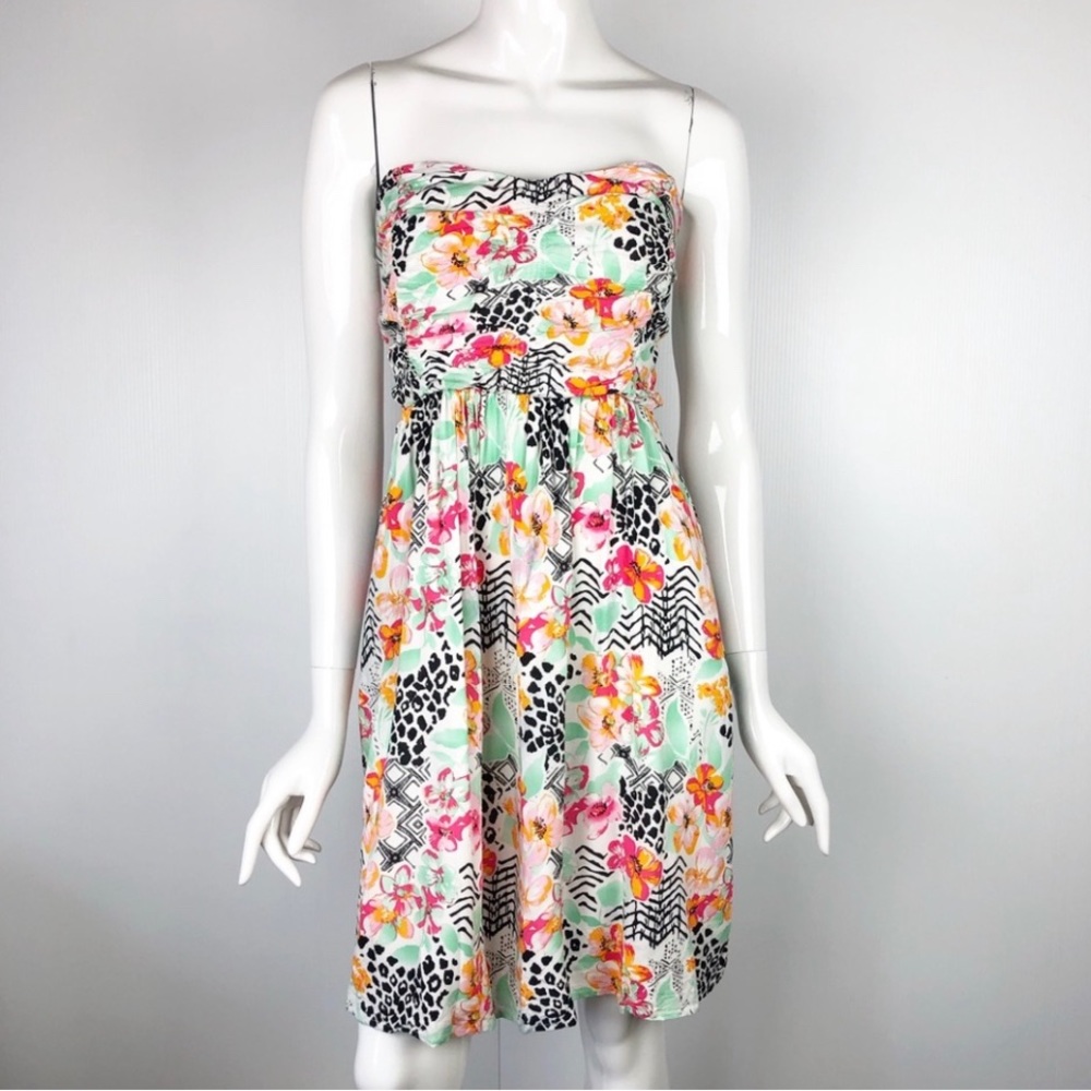 Torrid Floral Hawaiian Strapless Dress size 2X